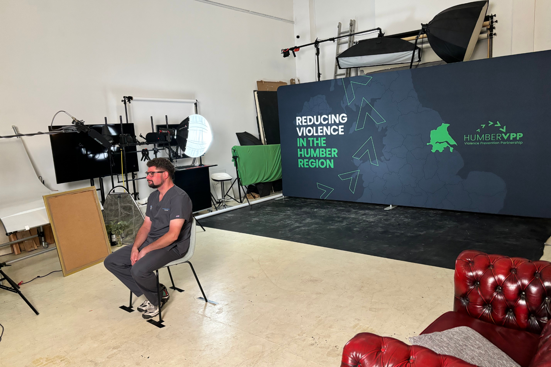 Breaking the Cycle Filming Chris