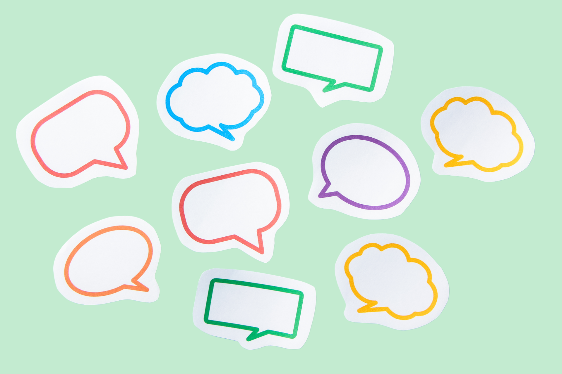 Colourful Speech Bubbles