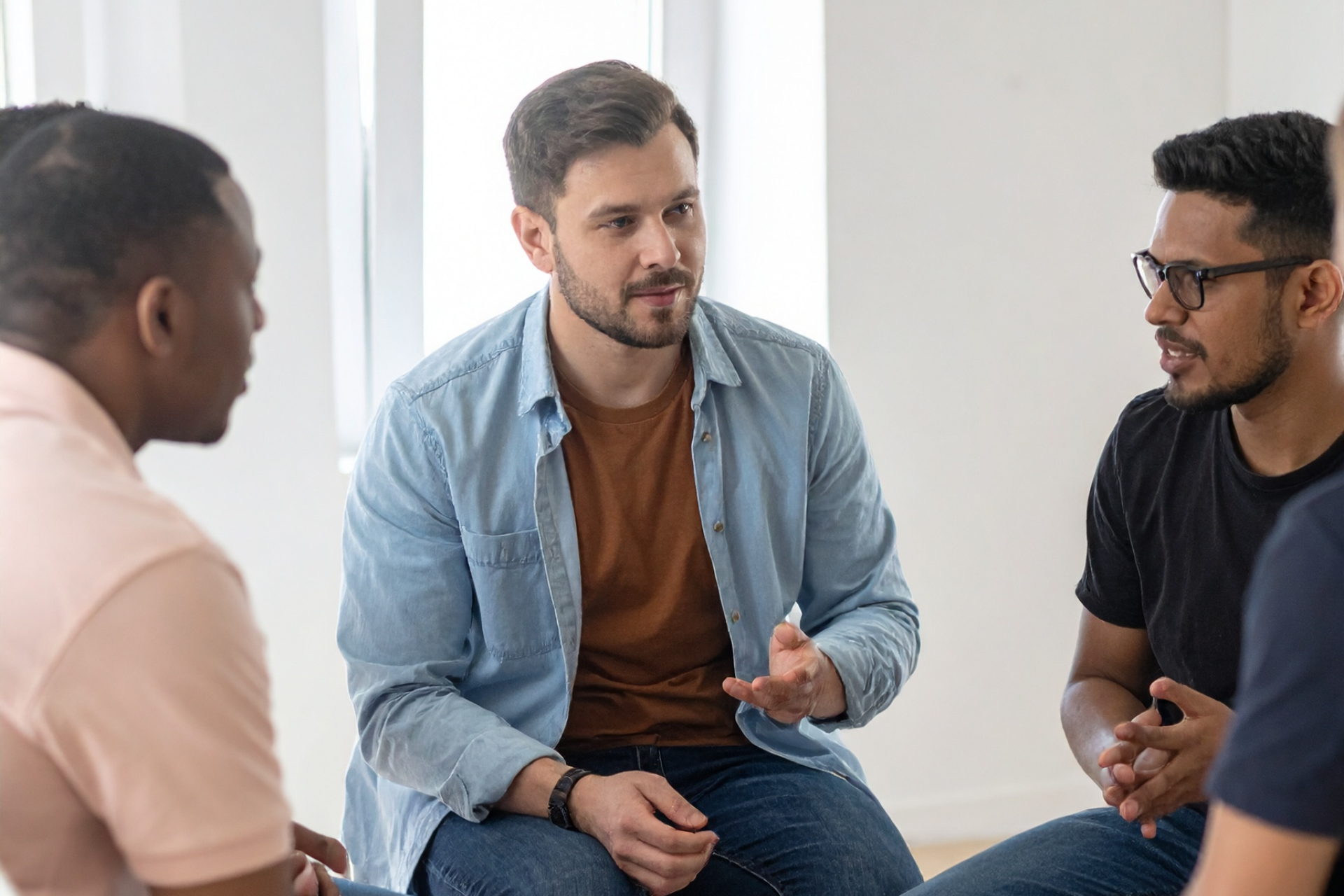 Group of Men Talking