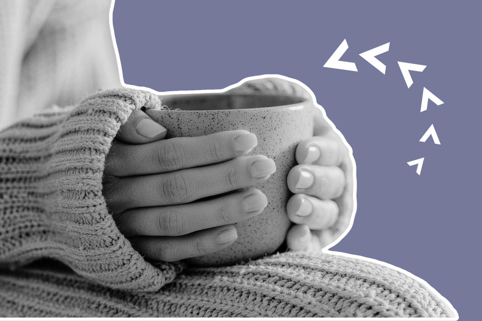 Hands holding mug
