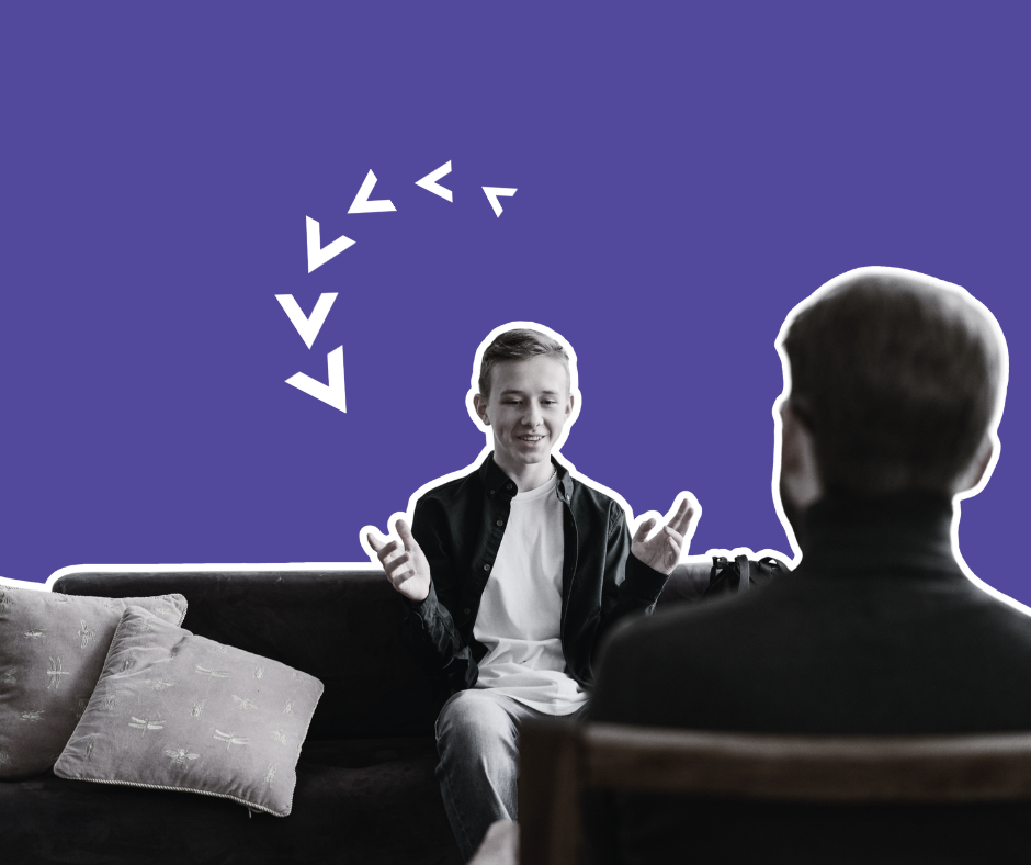 Male Therapist and Young Man