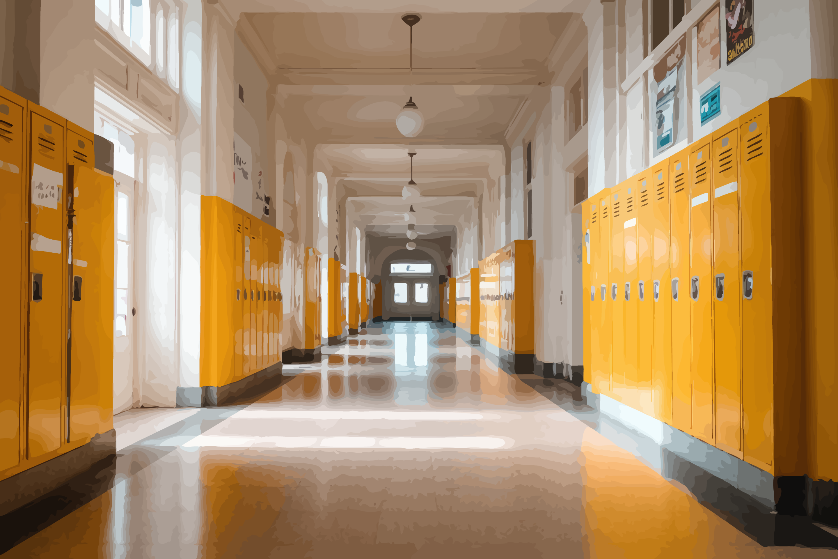 School Hallway