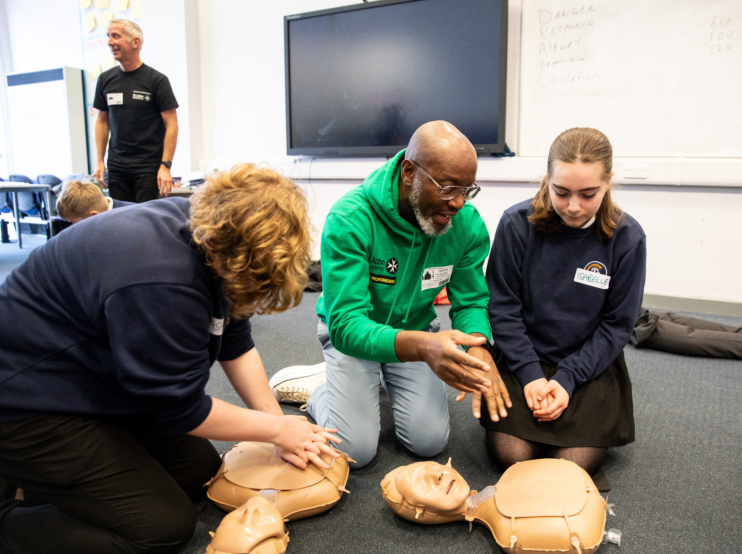 St John Ambulance teach first aid to young people