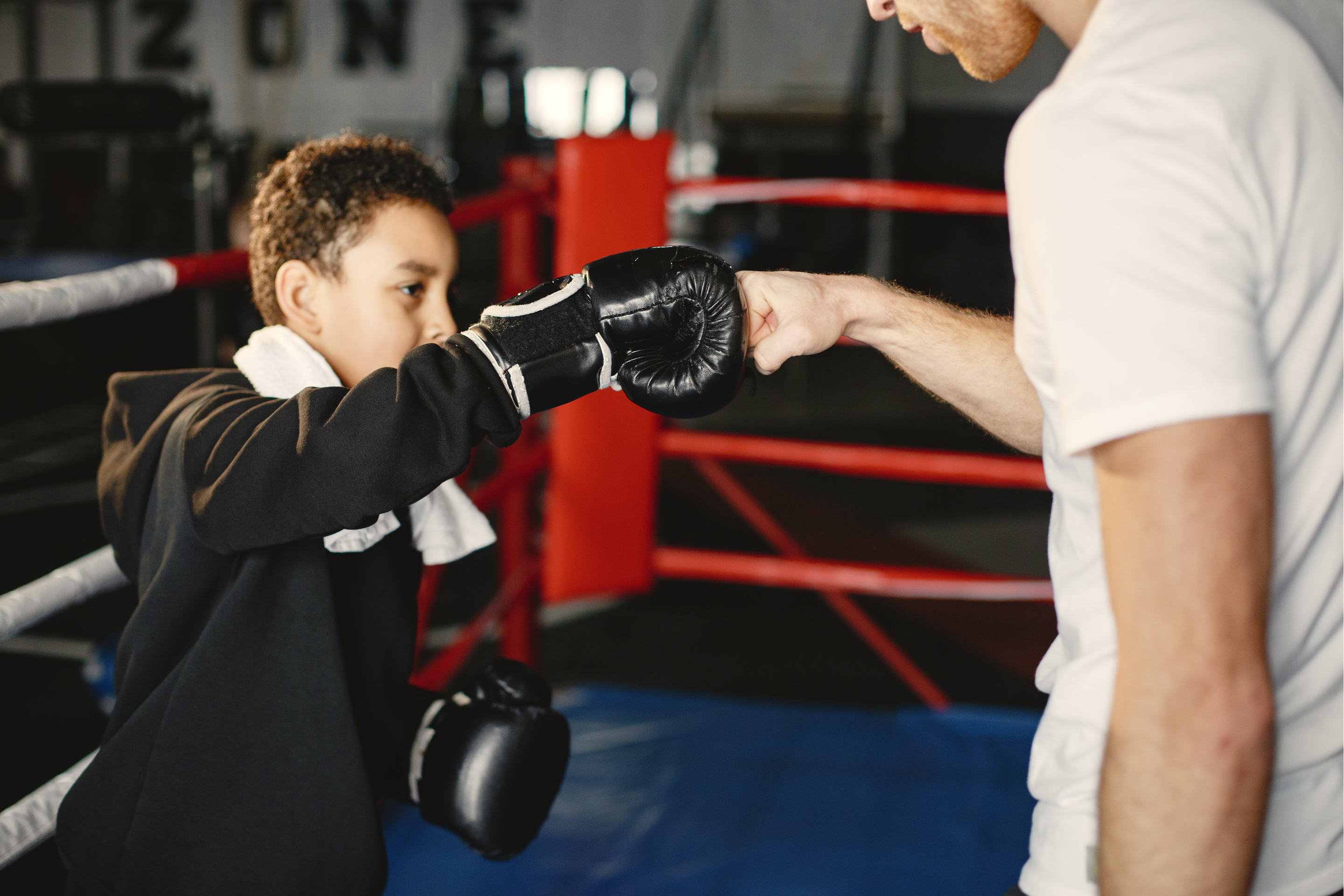 Young Boy Boxing