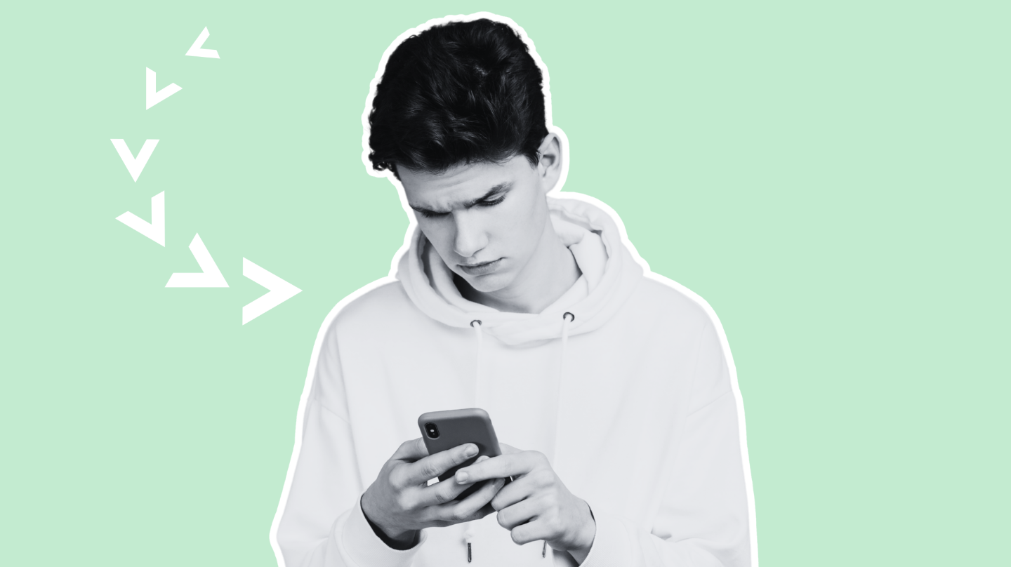 Young man reporting crime on mobile phone